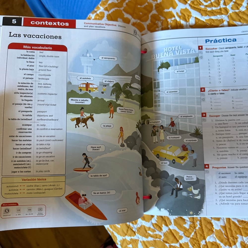 Spanish Language Introduction Book - Blue Cover - Picture 3 of 5